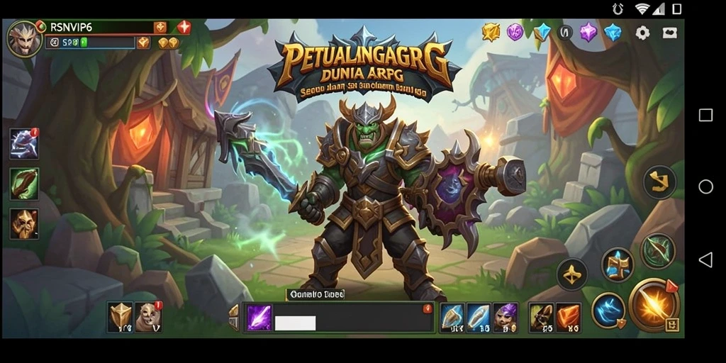 Tangkapan layar RSNVIP6 menampilkan aksi seru dalam pertempuran ARPG.