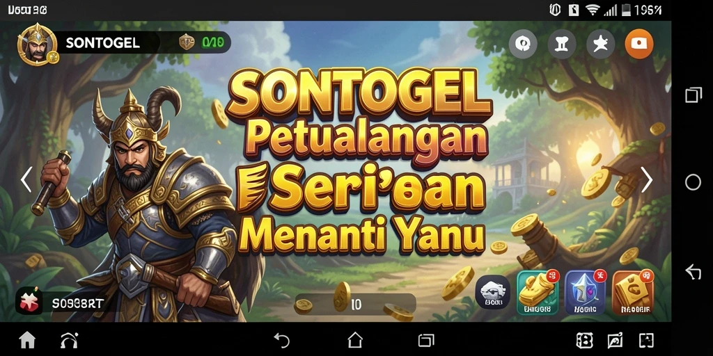 Tampilan gameplay seru dari SONTOGEL saat menjelajahi dunia petualangan.
